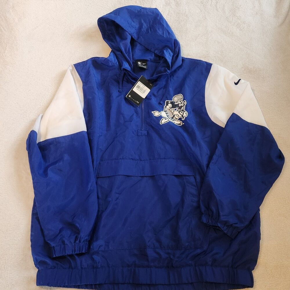 Nike Dallas Cowboys NFL Team Apparel Hooded Anorak Windbreaker Jacket XL